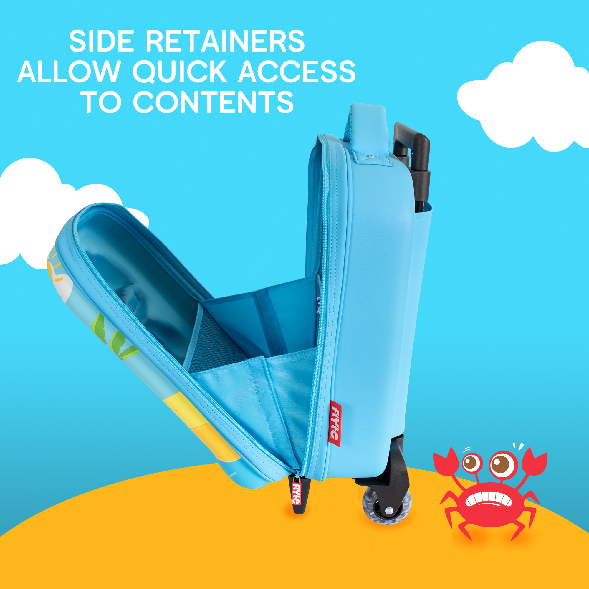 Flyte 2 Wheel 3D Hardtop Cabin Suitcase - Dinosaur