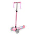 A pink three-wheeled Zinc Superstar non-folding scooter with light up wheels, designed for children.