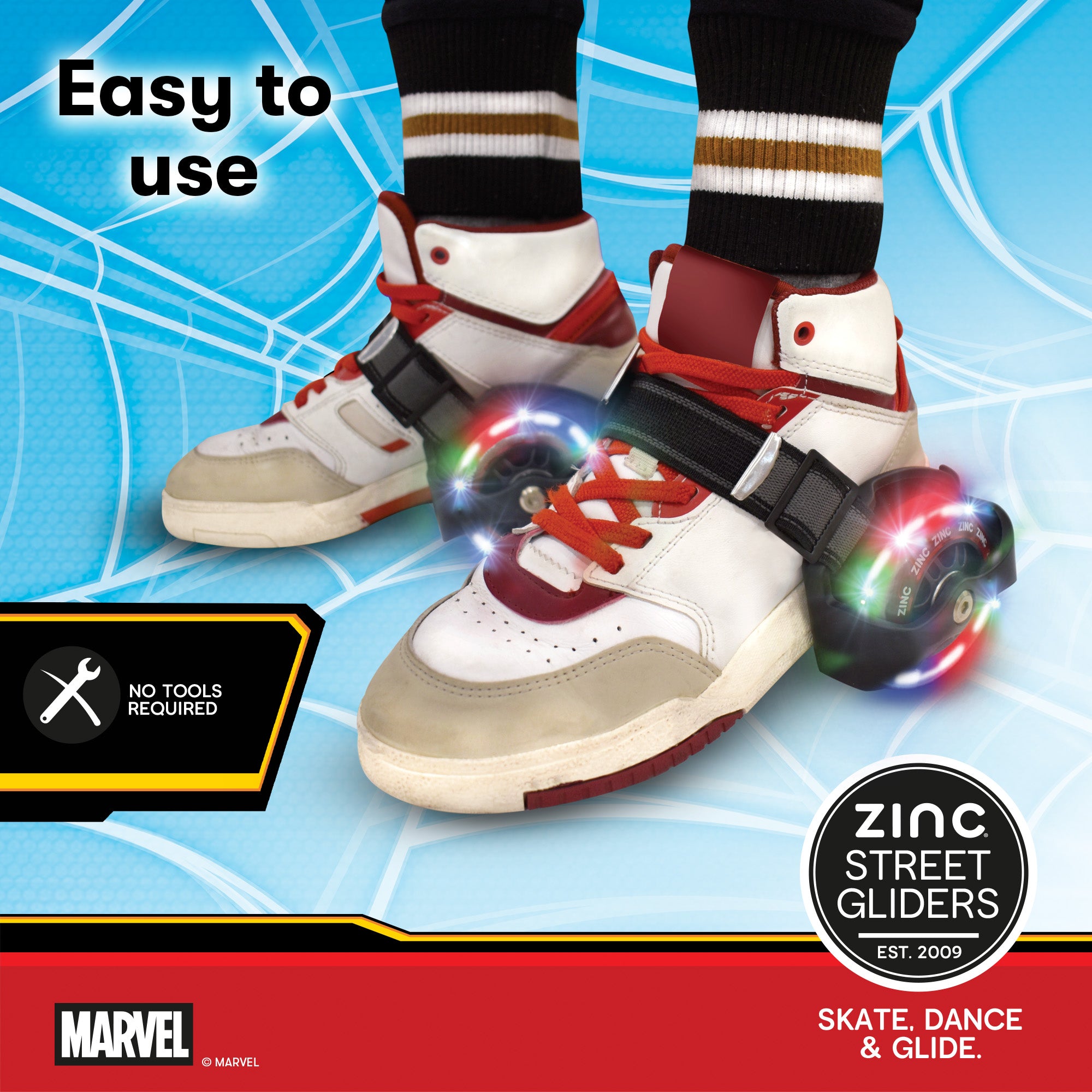 Zinc Marvel Spiderman Street Gliders