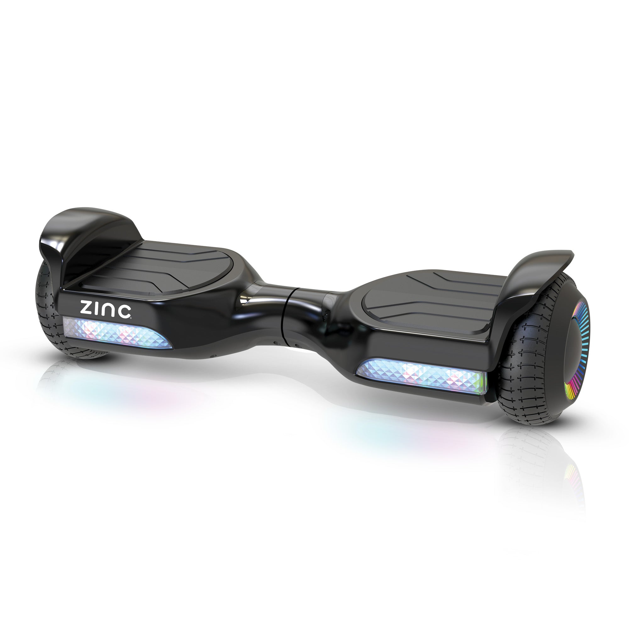 Zinc Allstar self balancing hoverboard with multi-coloured LED lights and 6.3-inch puncture proof wheels