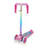 Zinc Three Wheeled Explorer Non Folding Scooter Unicorn - main product view with light-up wheels and handlebar tassels