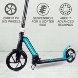 Zinc Reverb Big Wheeled Folding Scooter