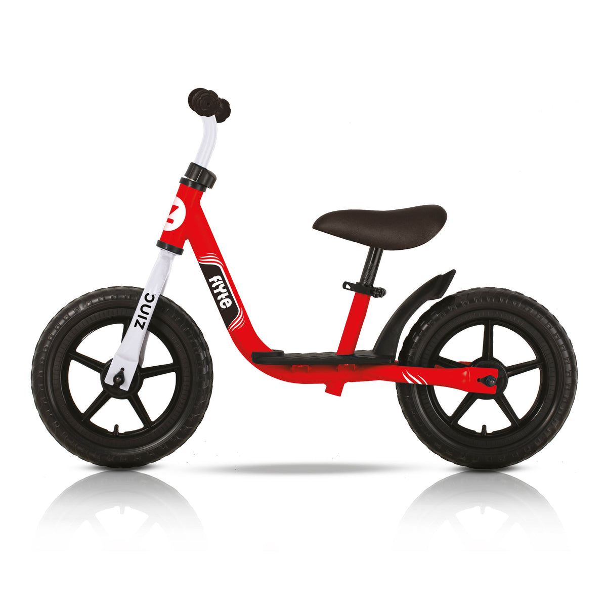 Zinc Flyte Dash Balance Bike Side View - Adjustable Seat and Handlebars for Growing Children
