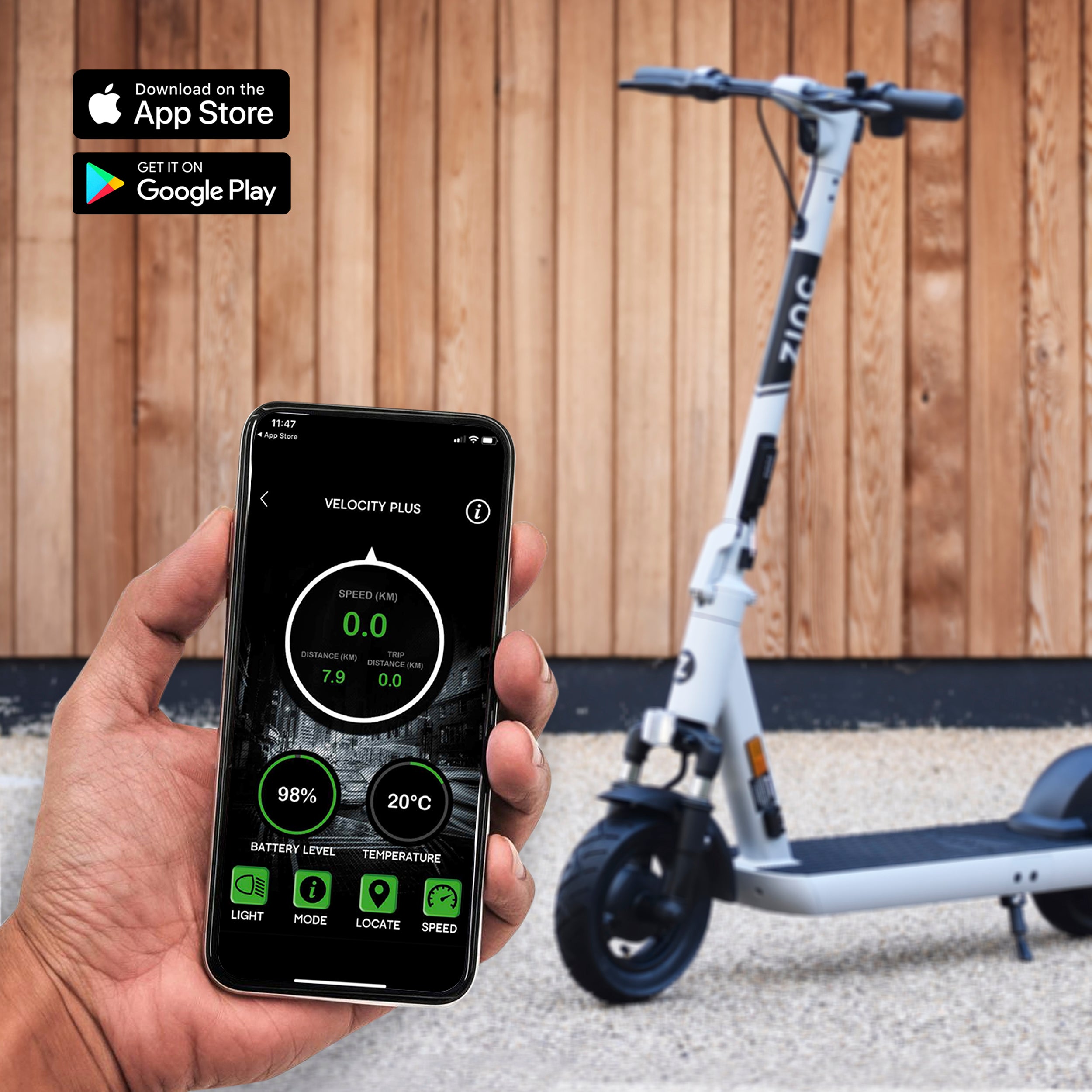Adults electric scooter with integrated  app