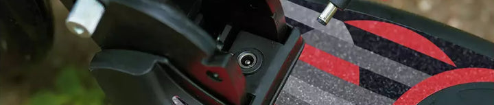 Close up of a scooters grip plate by Zinc Sports.