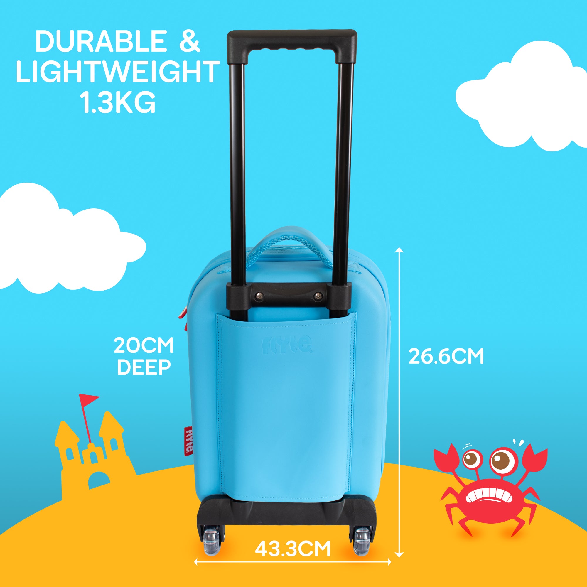 Flyte 2 Wheel 3D Hardtop Cabin Suitcase - Dinosaur