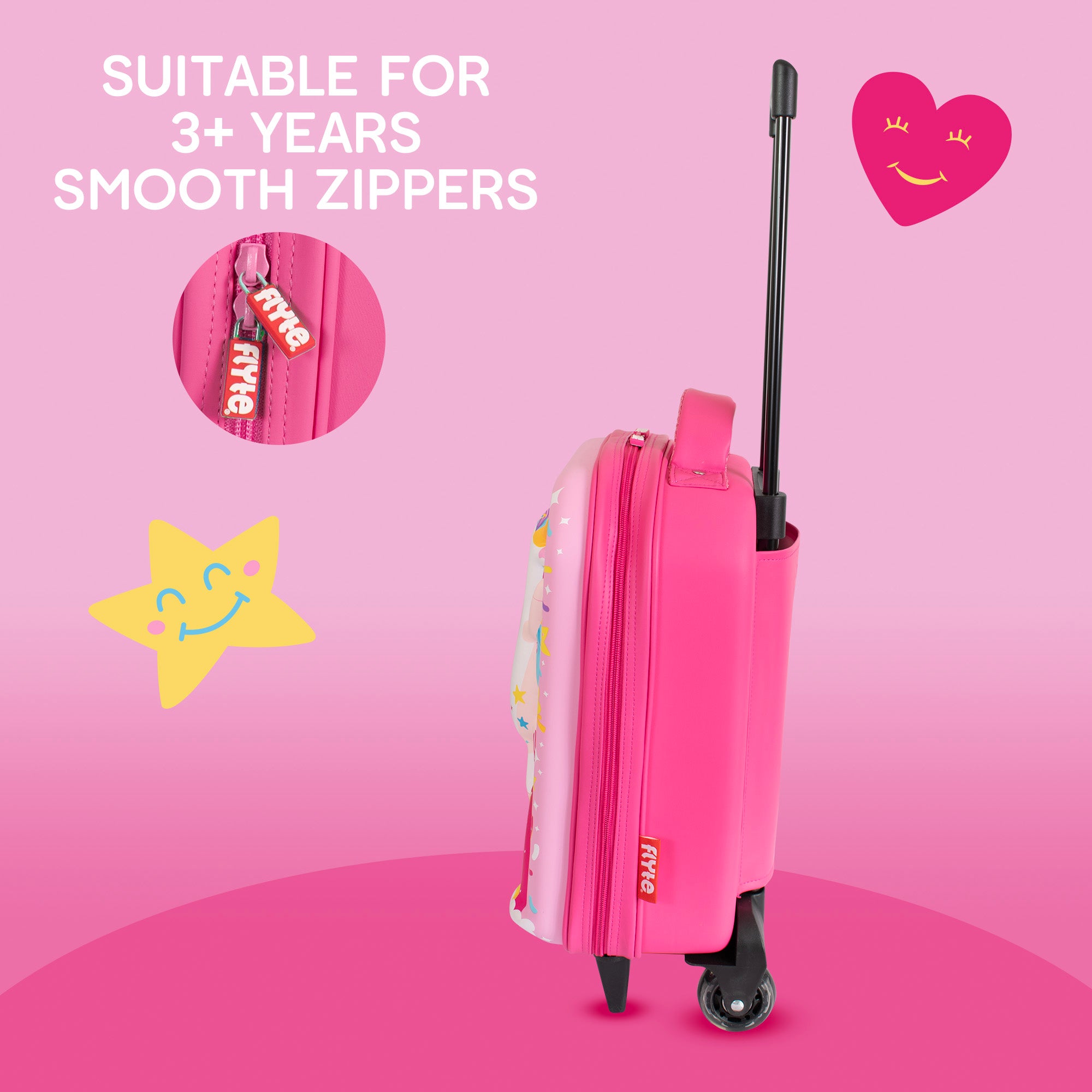 Flyte 2 Wheel 3D Hardtop Cabin Suitcase - Unicorn