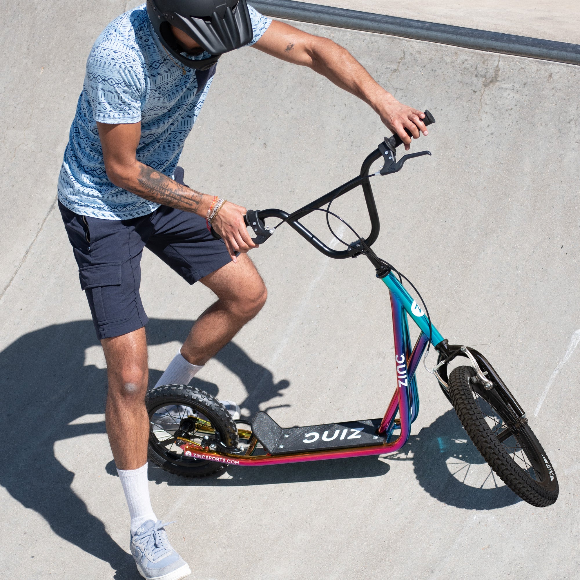 Bmx Scooter Adult Scooter Bike Zinc 16/12 Inch BMX Scooter