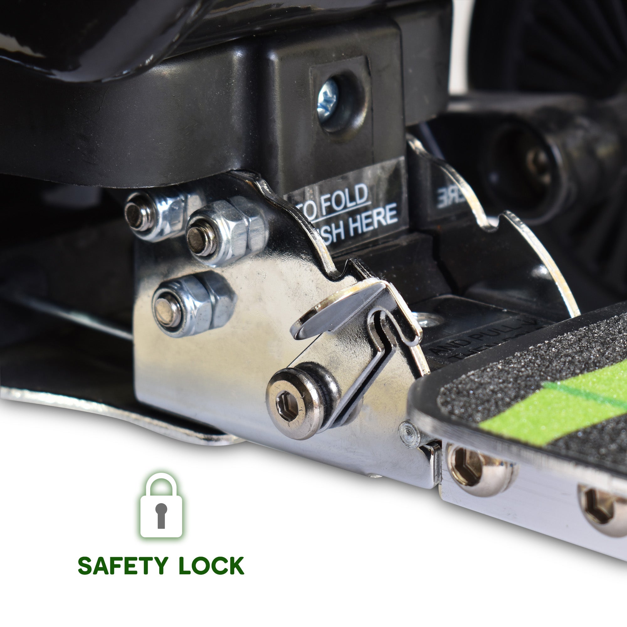 Flyte Penni Panda scooter suitcase safety lock mechanism for secure travel and child protection