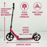 Zinc Cruise Big Wheeled Folding Scooter