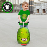 Flyte Midi 18 Inch Darwin the Dino Scooter Suitcase with Free T-Shirt