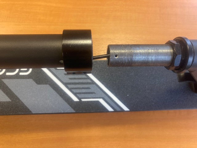 ZINC Eco electric scooter cable connection step 2 - preparing communication cable for installation