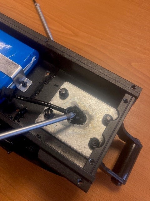 ZINC Eco electric scooter cable connection step 2 - preparing communication cable for installation