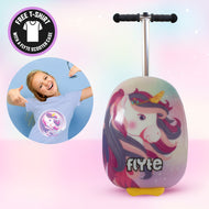 Flyte Midi 18 Inch Luna the Unicorn Scooter Suitcase with Free T-Shirt