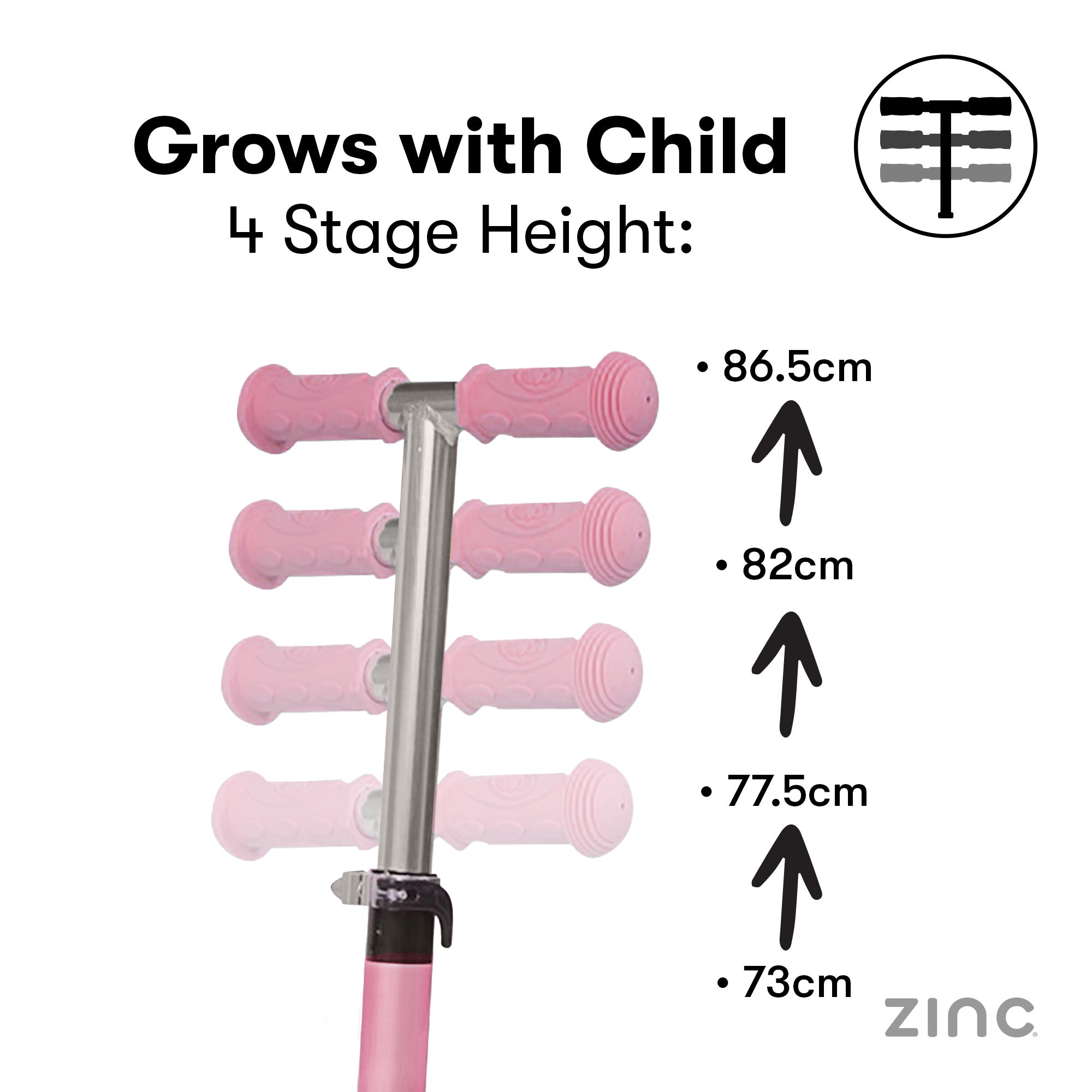 Zinc Superstar Non Folding Scooter with Light Up Deck and Light Up Wheels