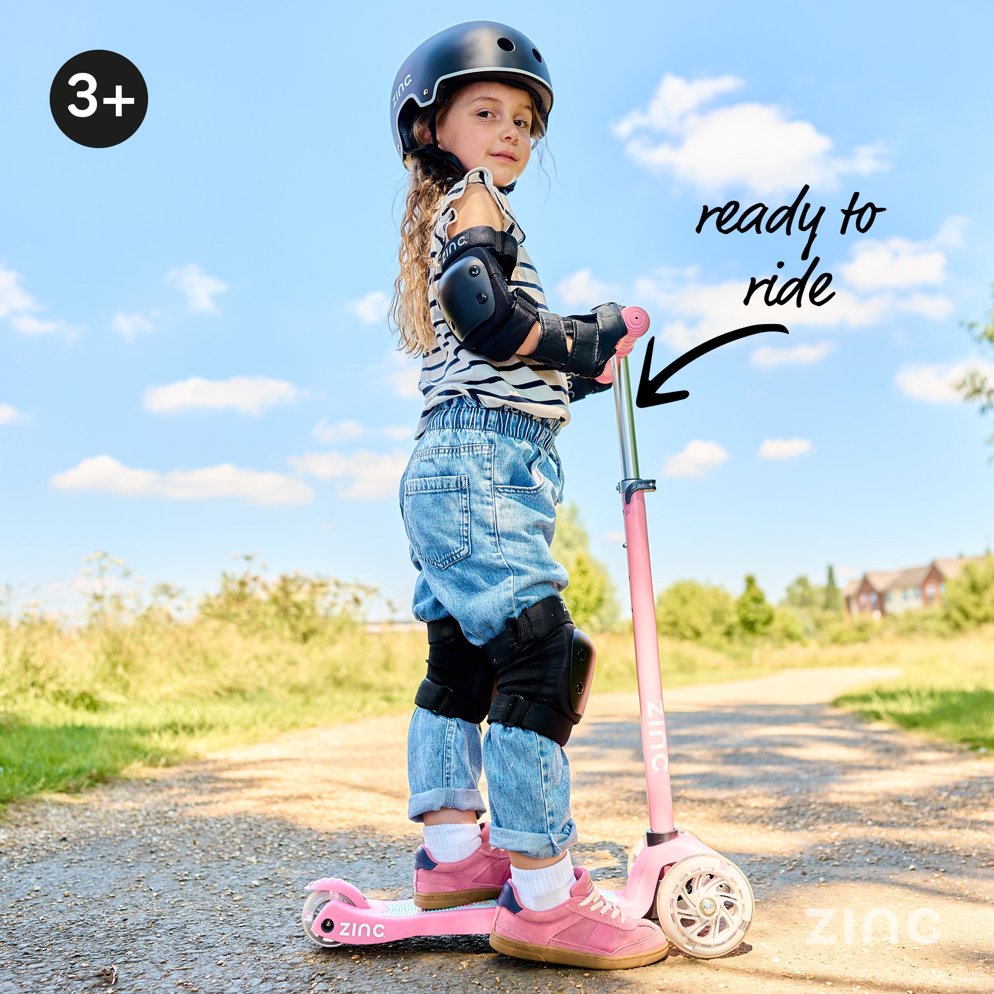 Zinc Superstar Non Folding Scooter with Light Up Deck and Light Up Wheels