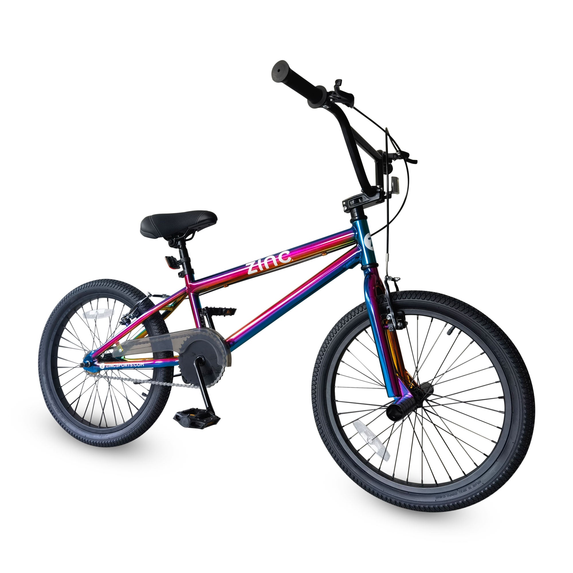 Zinc Neochrome 20inch Kids BMX Bike - Iridescent Freestyle BMX with TIG Welded Steel Frame for Ages 8+