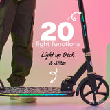 Zinc Brillz Light Up Big Wheeled Folding Scooter