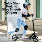 Zinc Brillz Light Up Big Wheeled Folding Scooter