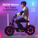 Zinc Sprintr 350W 16inch Fat Tyre Electric Seated Scooter Ride on