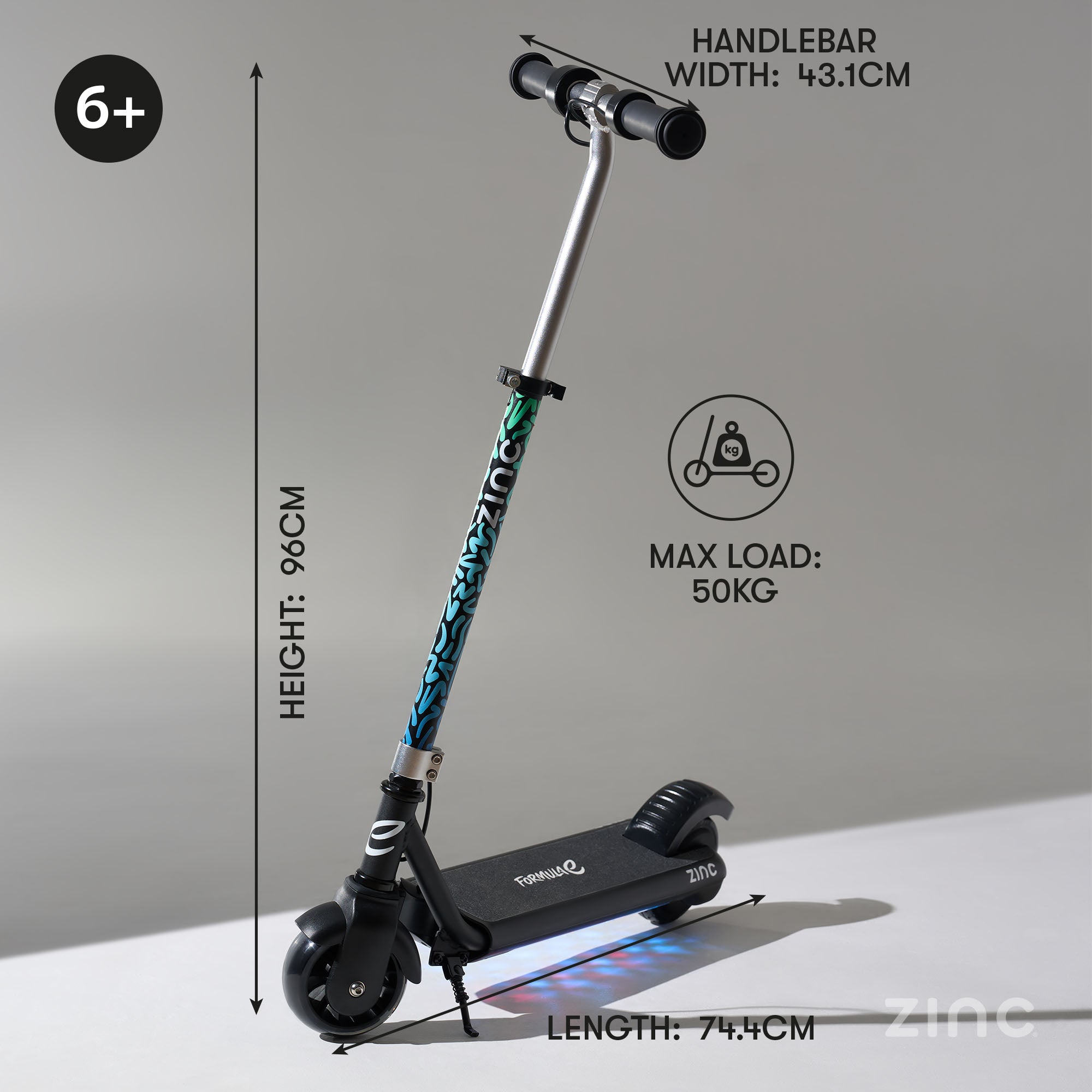 Formula E Scout Torque electric scooter featuring premium design with wireless connectivity and safety features