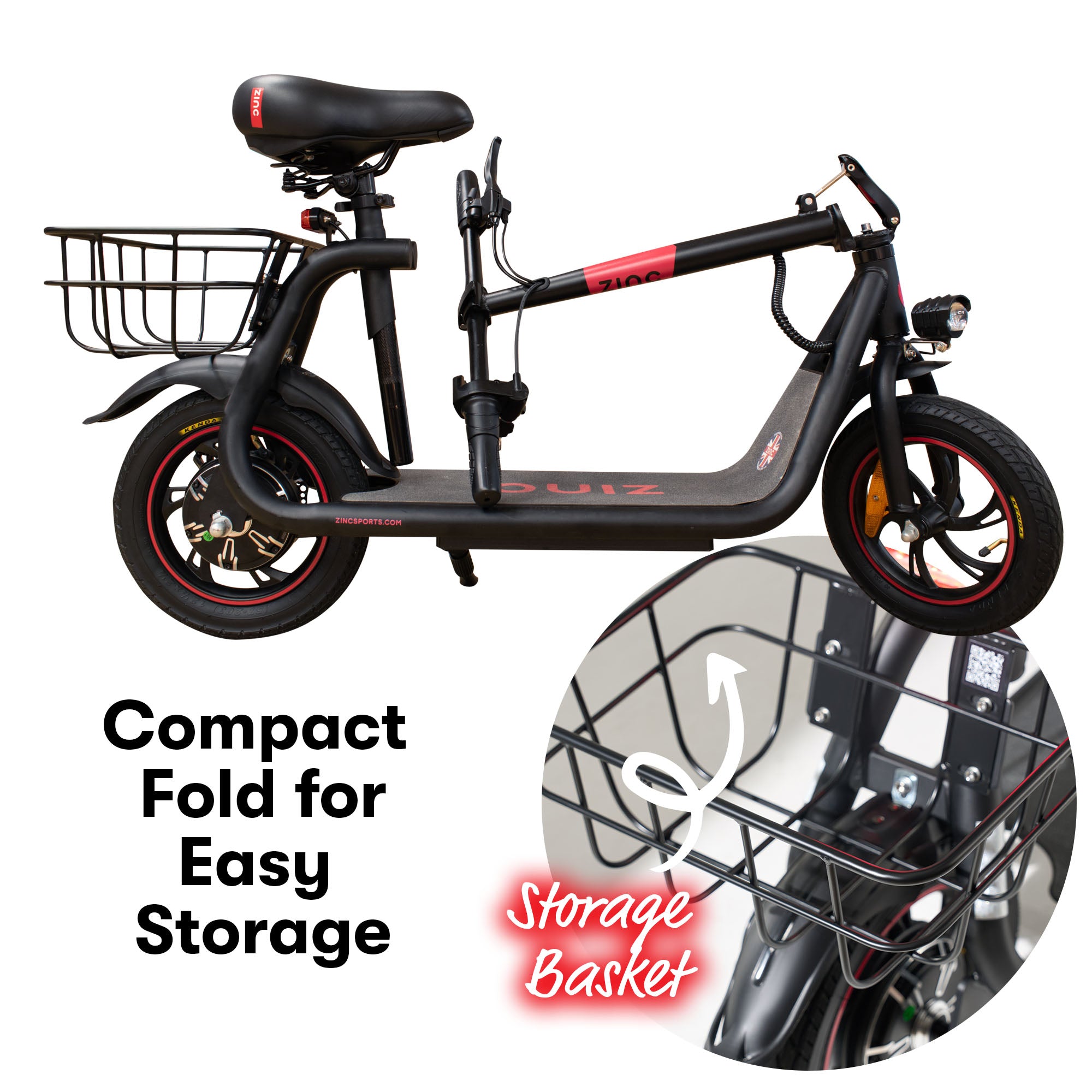 Zinc Liberty 350W Seated Electric Scooter