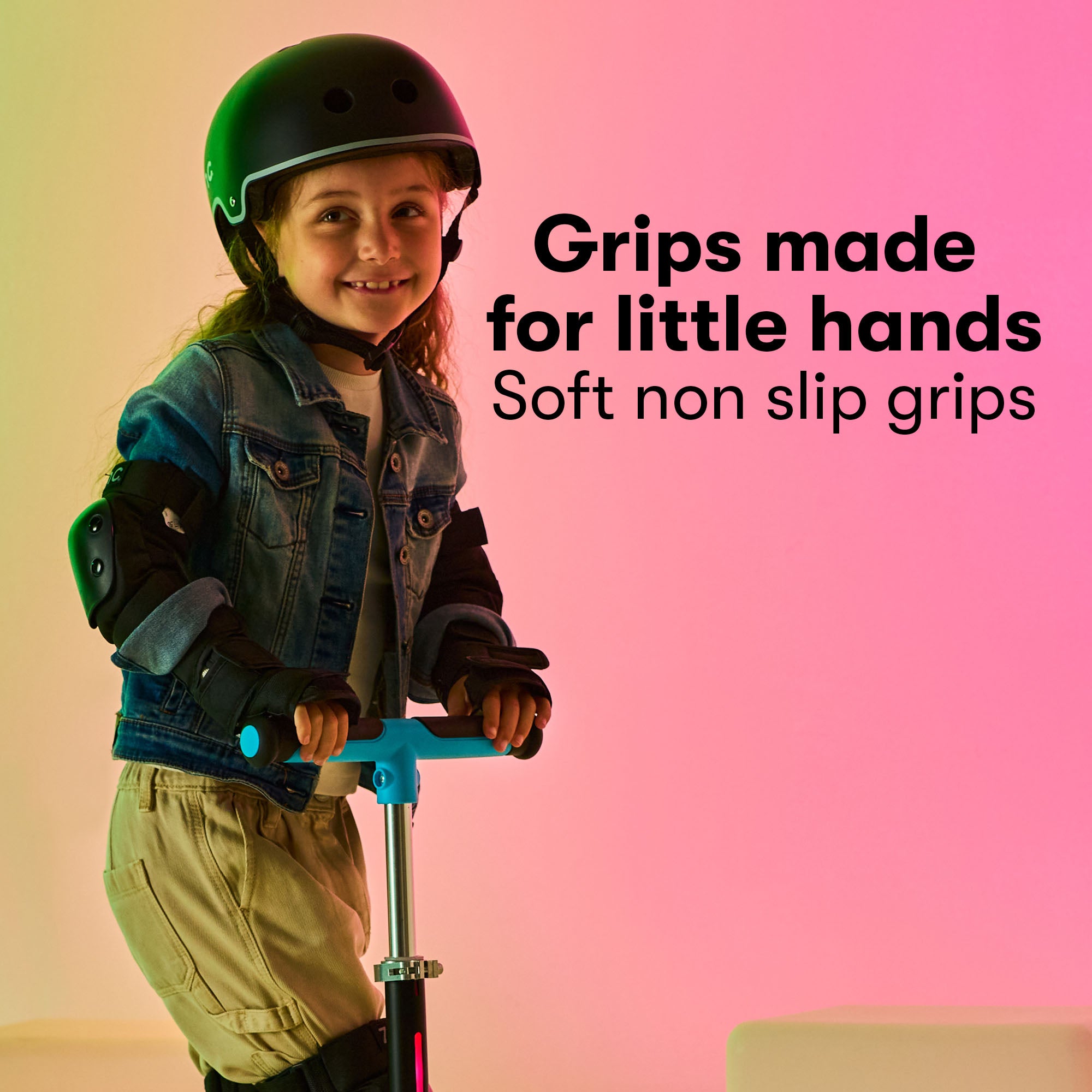 young girl riding t-motion shine zinc scooter