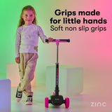 Zinc Three Wheeled Folding T-Motion Shine Scooter