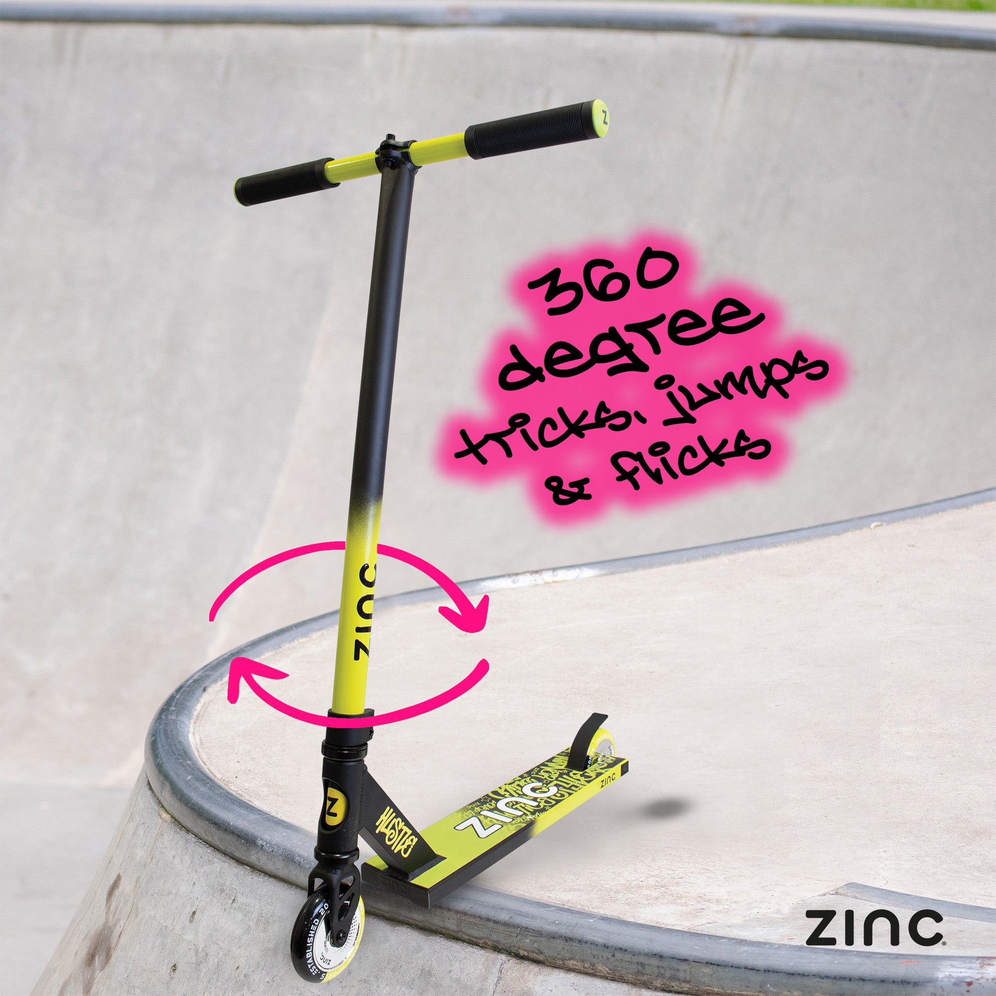 Zinc Hustle Stunt Scooter