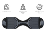 Zinc Allstar Self Balancing Hoverboard with multi coloured LED lights  and 6.3 Inch wheels