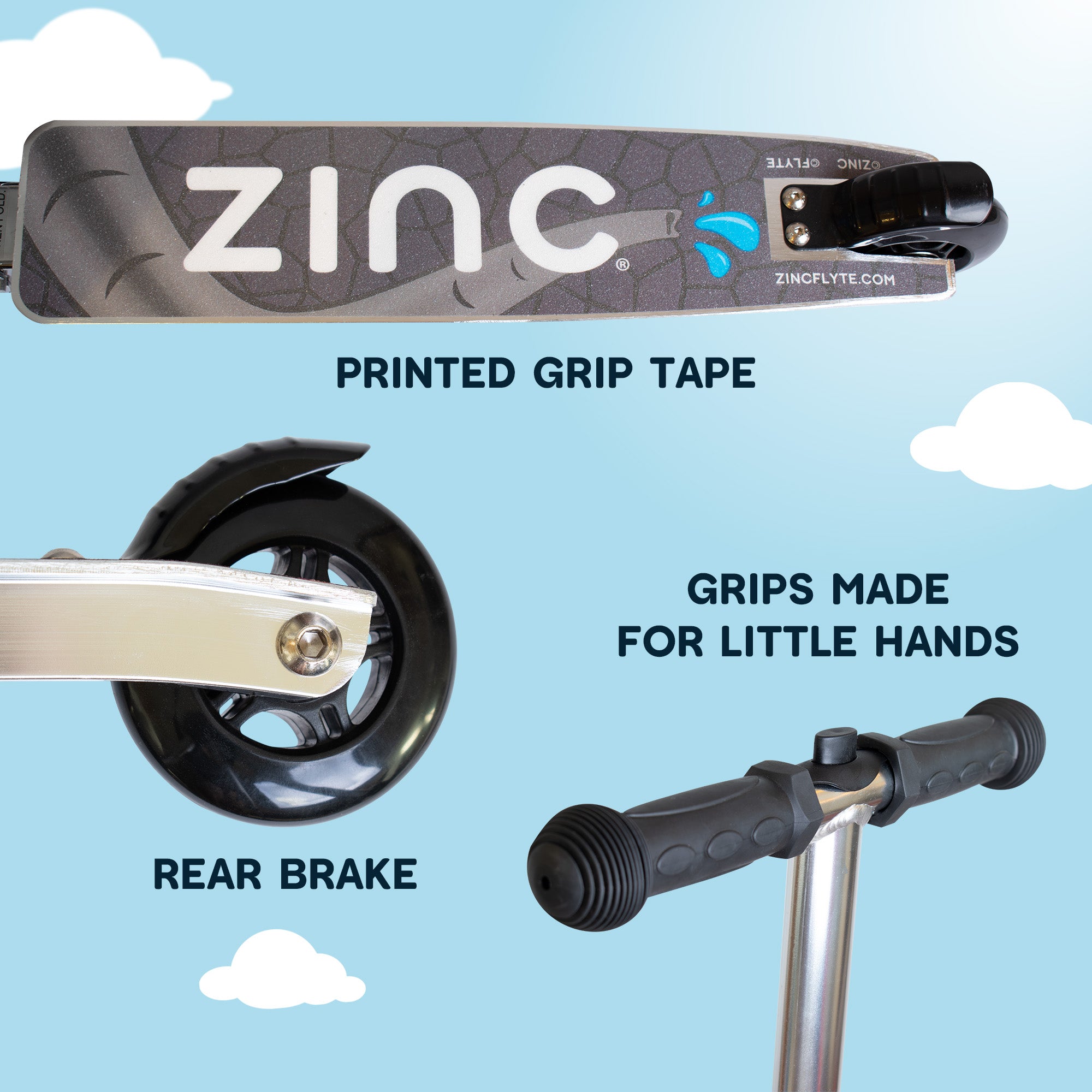 Eddie the Elephant scooter suitcase key features highlighting award-winning 3-in-1 design and safari adventure theme