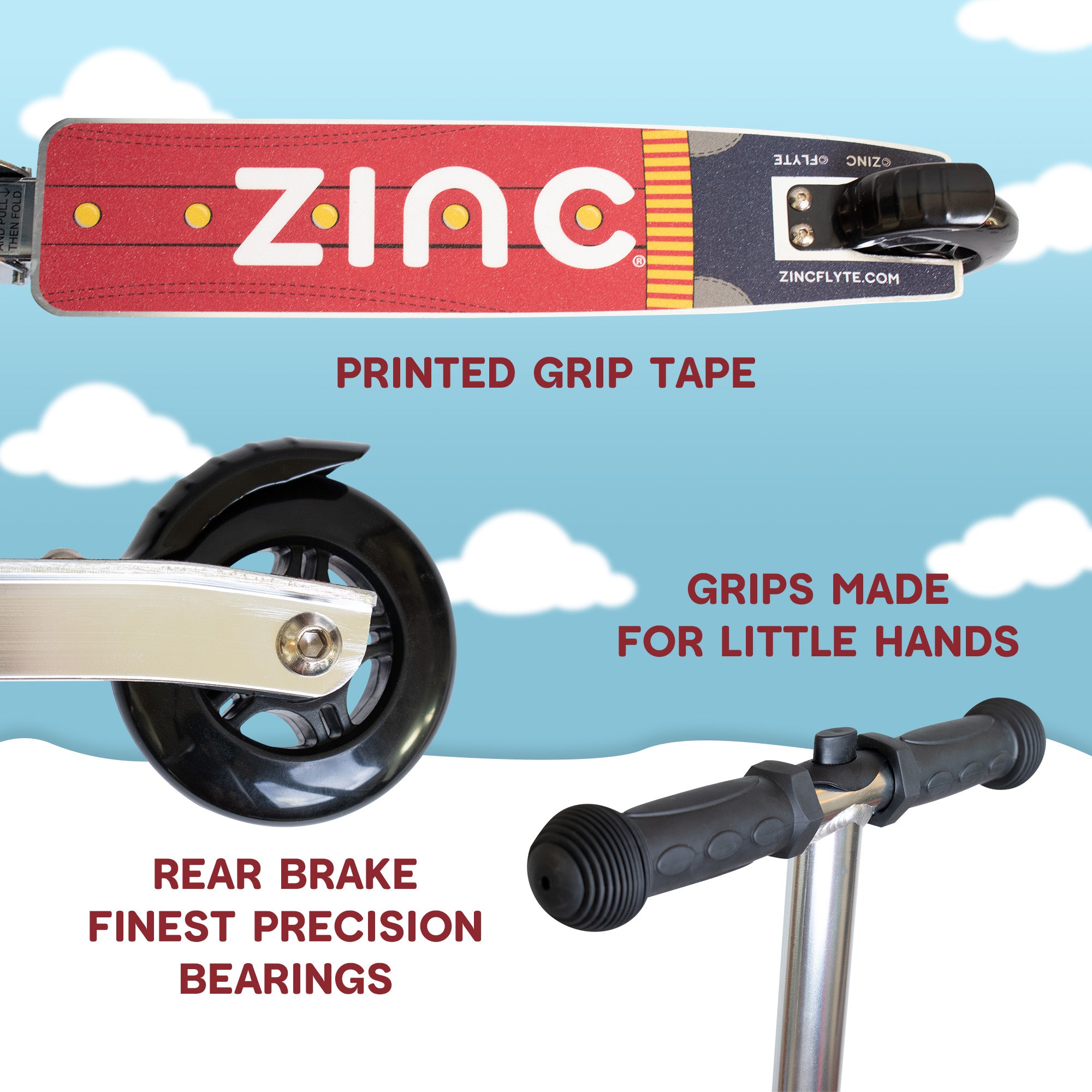 Perry the Penguin scooter suitcase key features highlighting award-winning 3-in-1 design and arctic adventure theme