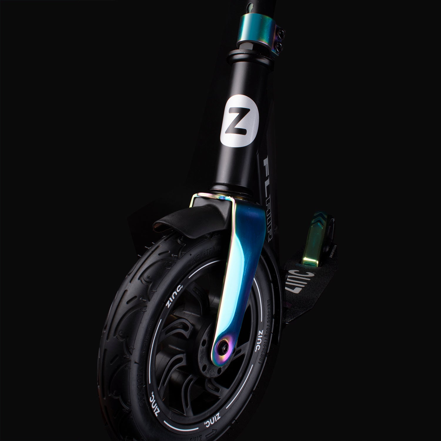 Zinc Big Wheeled Folding Flair Tyre Scooter