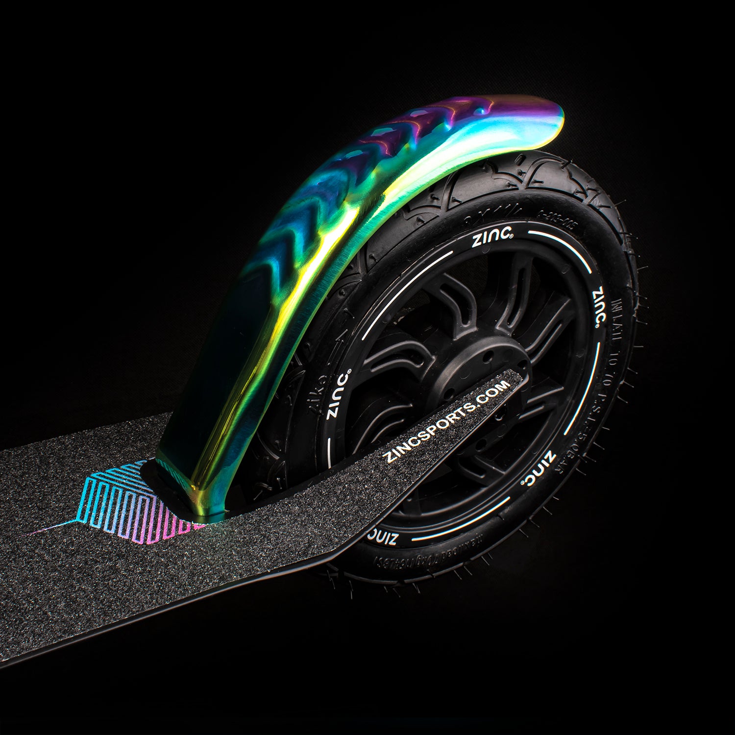 Zinc Big Wheeled Folding Flair Tyre Scooter