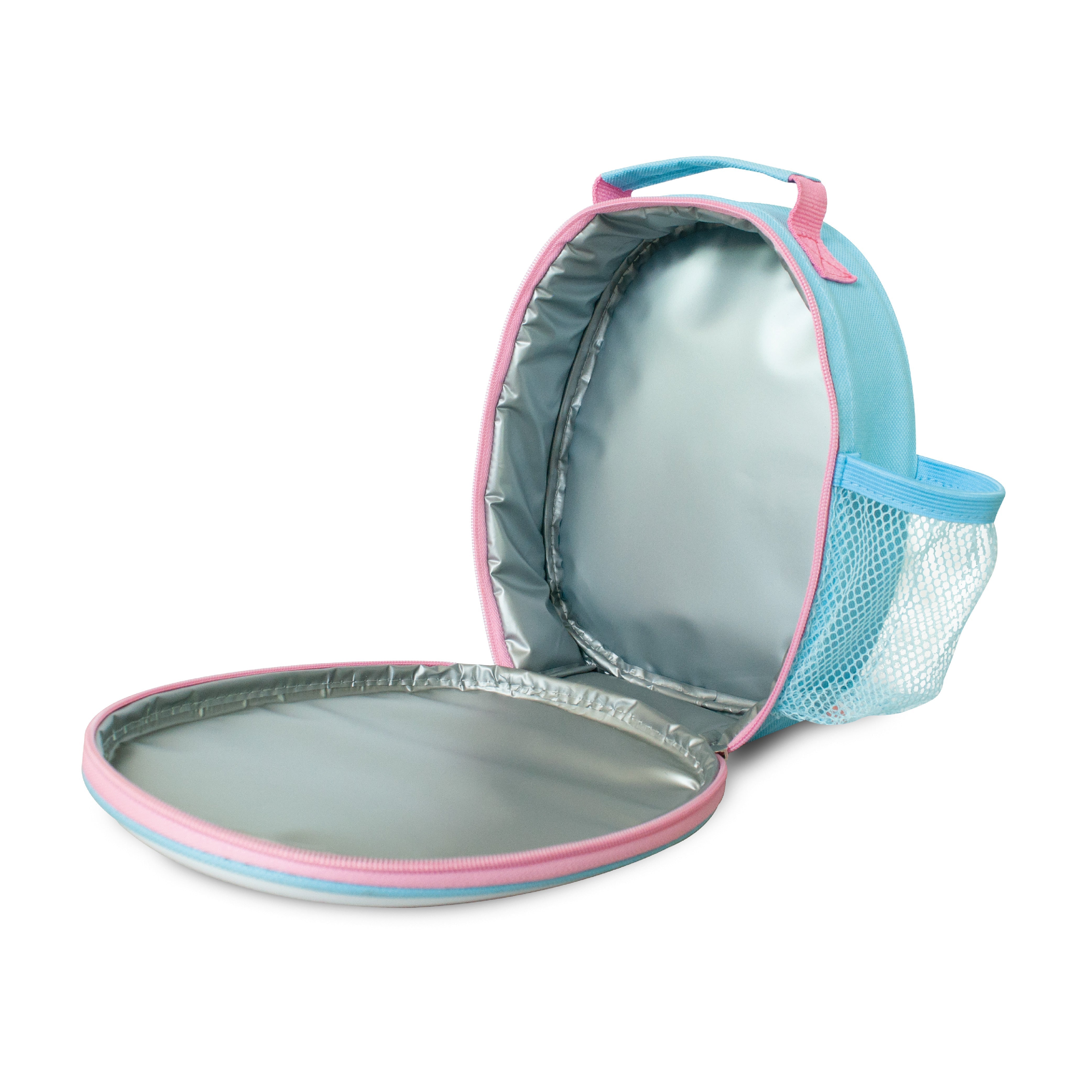 Flyte lunch bag unicorn design close-up - durable kids insulated lunch box by ZINC