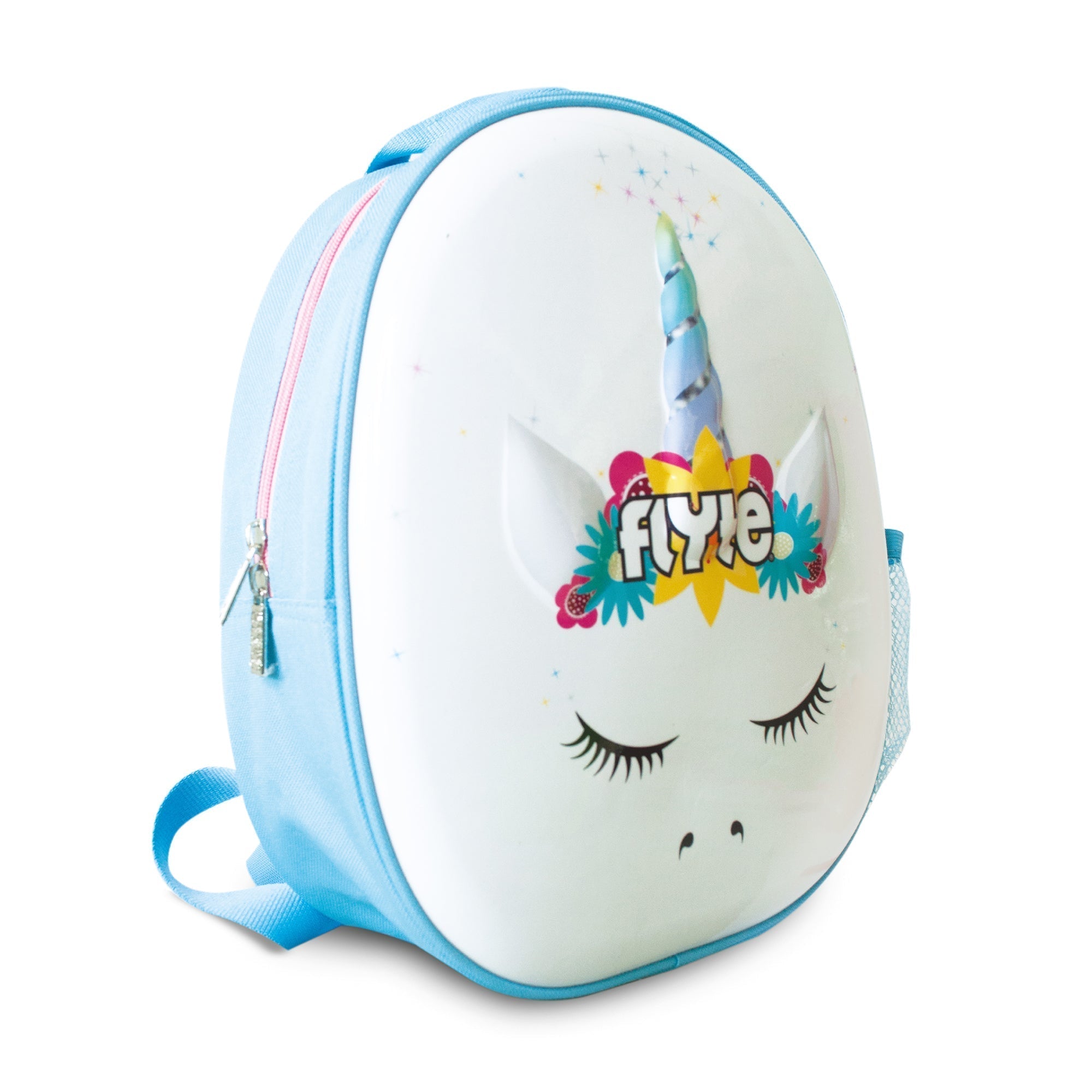 Zinc Flyte Backpack Chloe the Unicorn design - children's magical unicorn school bag with rainbow horn and flowers