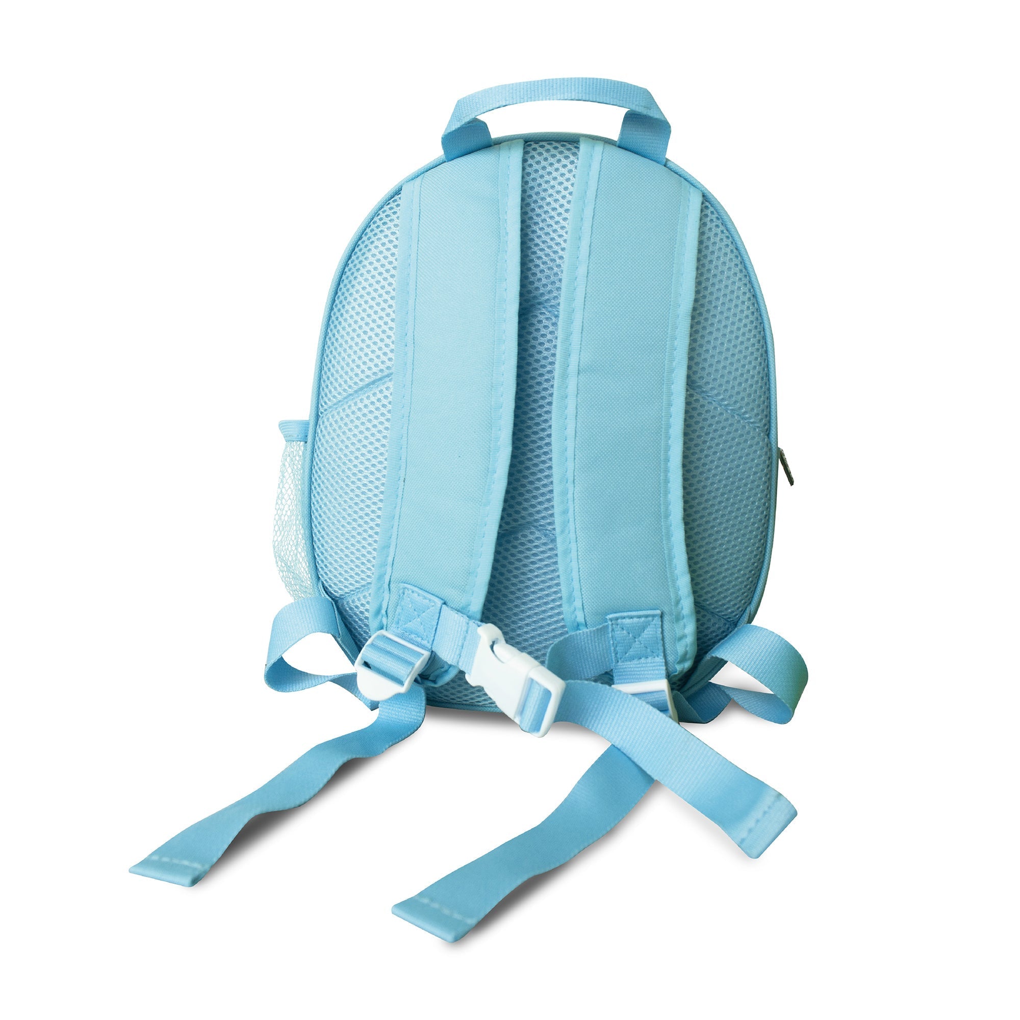 Zinc Flyte Backpack Chloe the Unicorn back view displaying adjustable straps and padded blue design