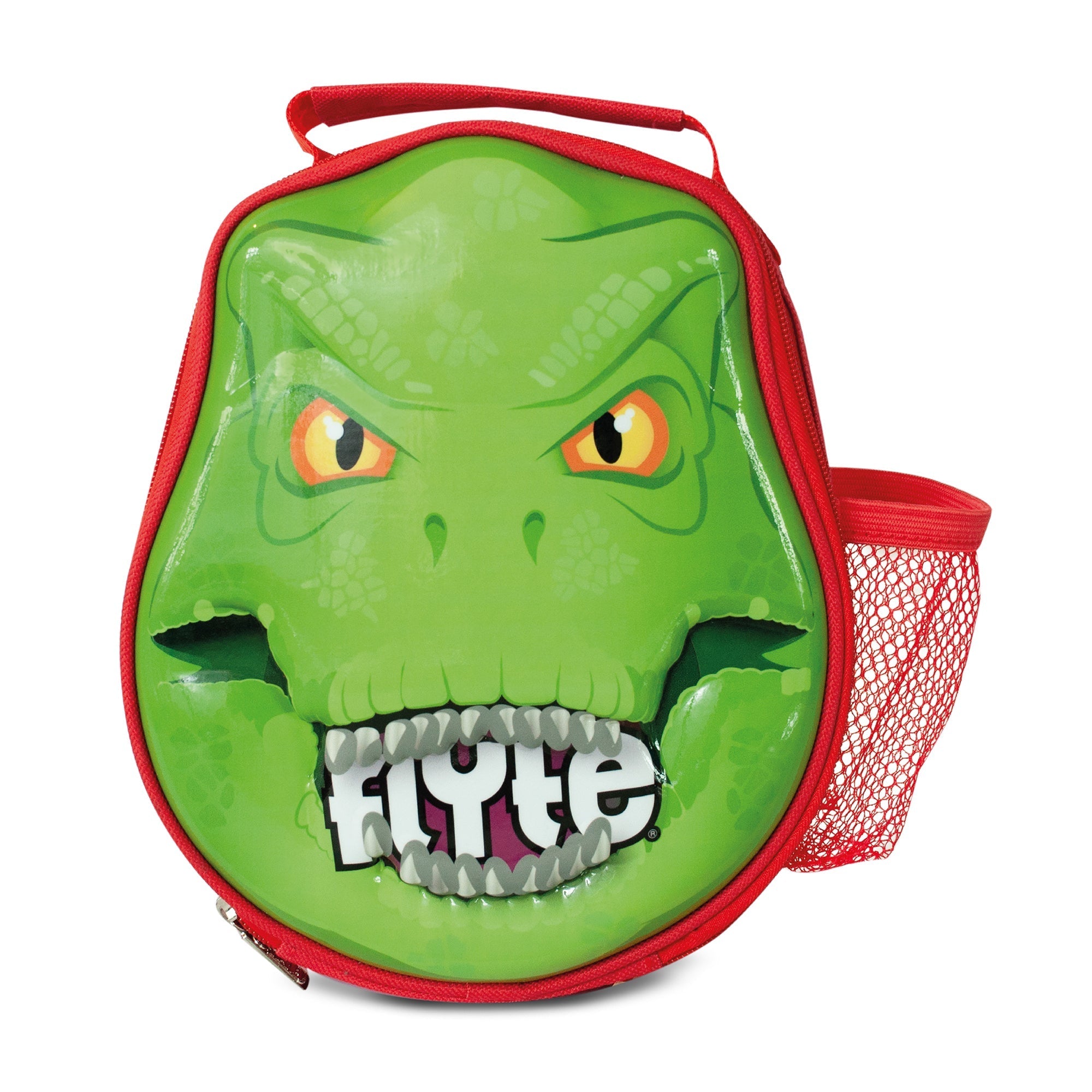 Zinc Flyte Lunch Bag Darwin the Dino design - children's dinosaur lunch box with insulated interior for school meals