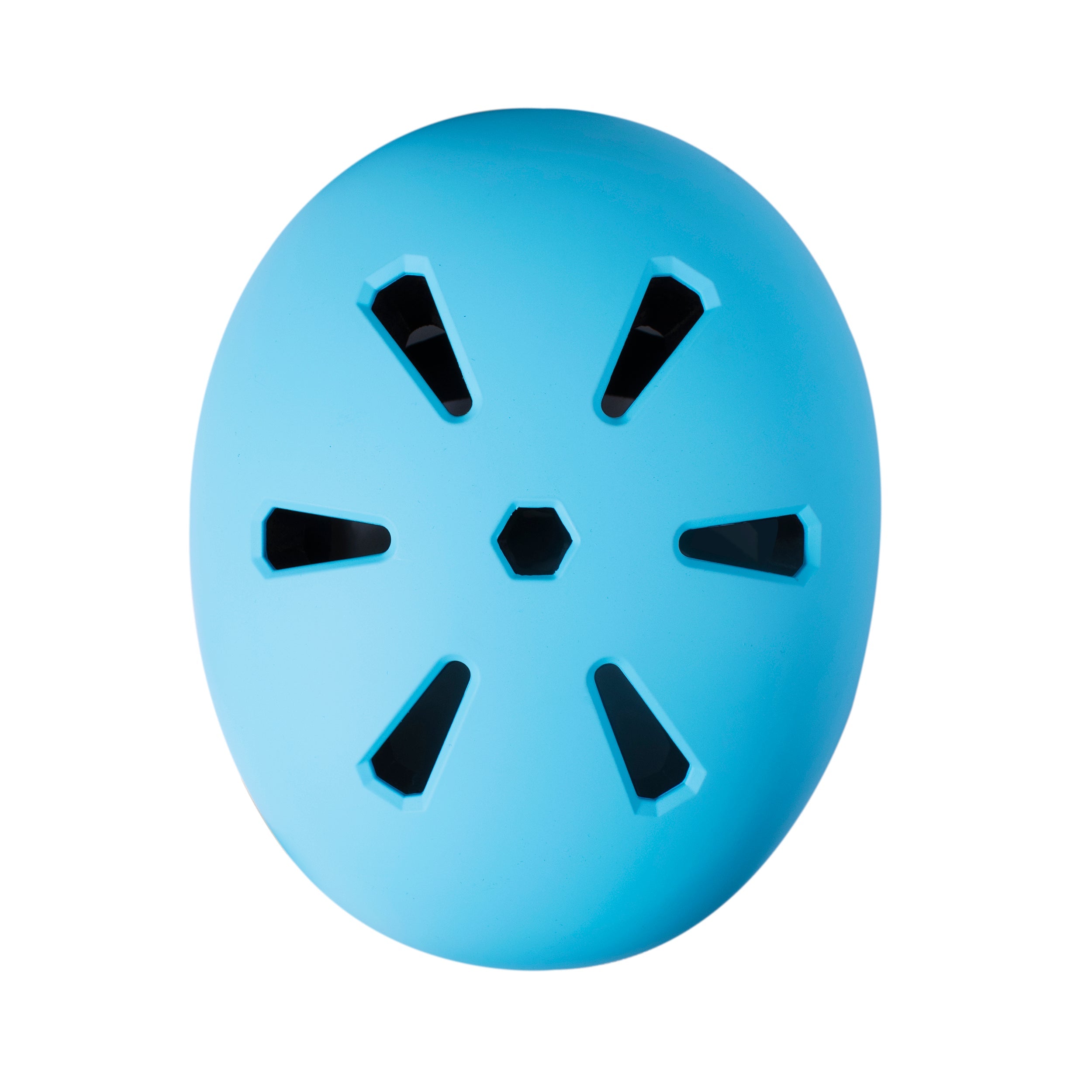 Top view of Blue Zinc Move helmet displaying 12 cooling vents and aerodynamic design