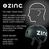 Zinc Move Lit Cycle Helmet with flashing light (Large)