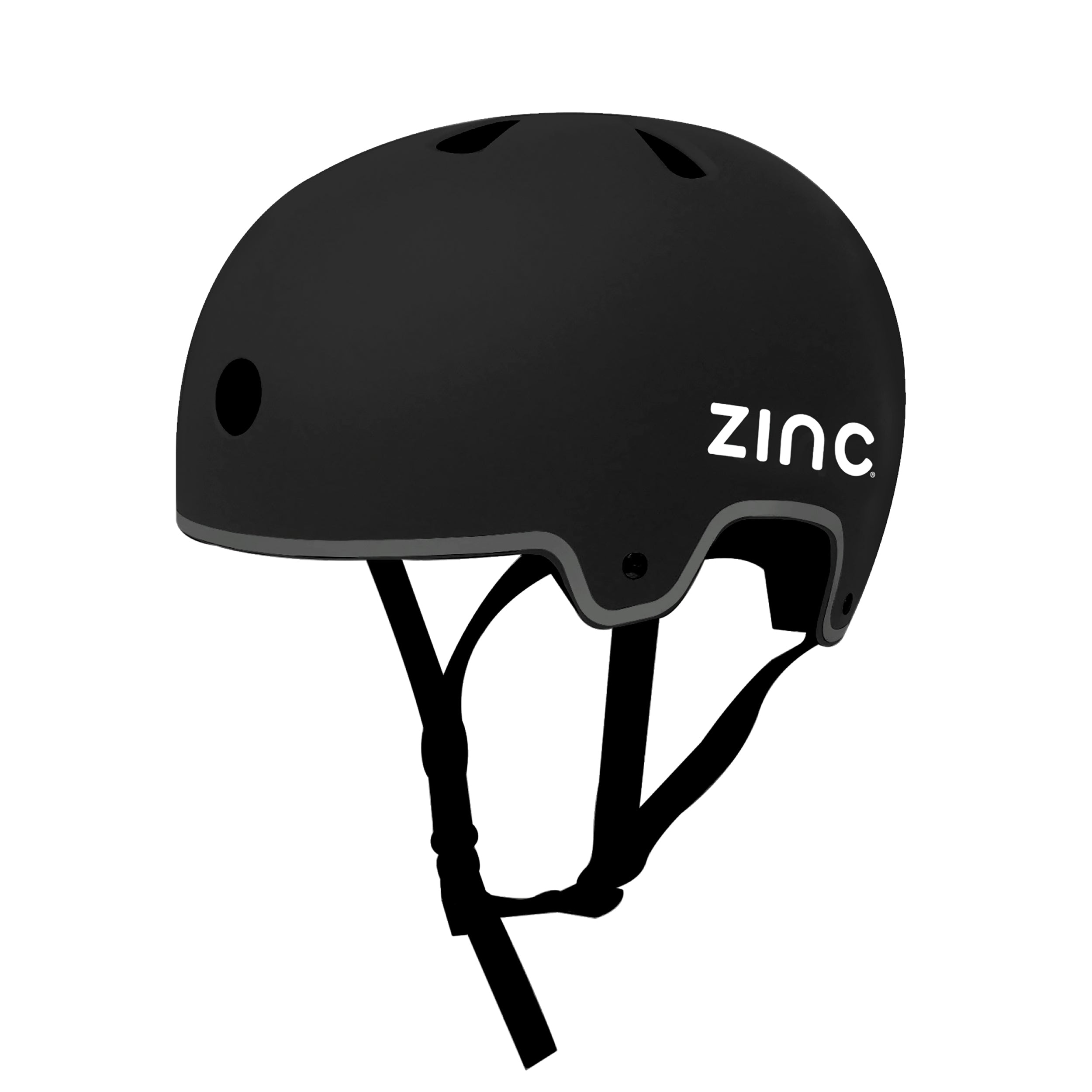 Zinc Move black safety helmet for scooters and bikes - fits head sizes 50-56cm