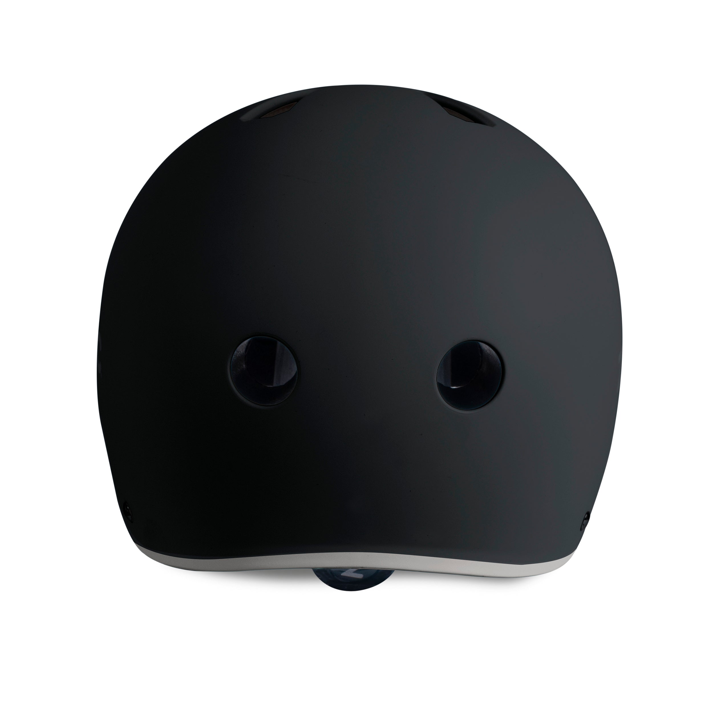 Back view of Zinc Move black helmet displaying cooling vents and size adjustment dial