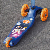 Zinc Three Wheeled Explorer Non Folding Scooter with Light Up Wheels - Spaceman