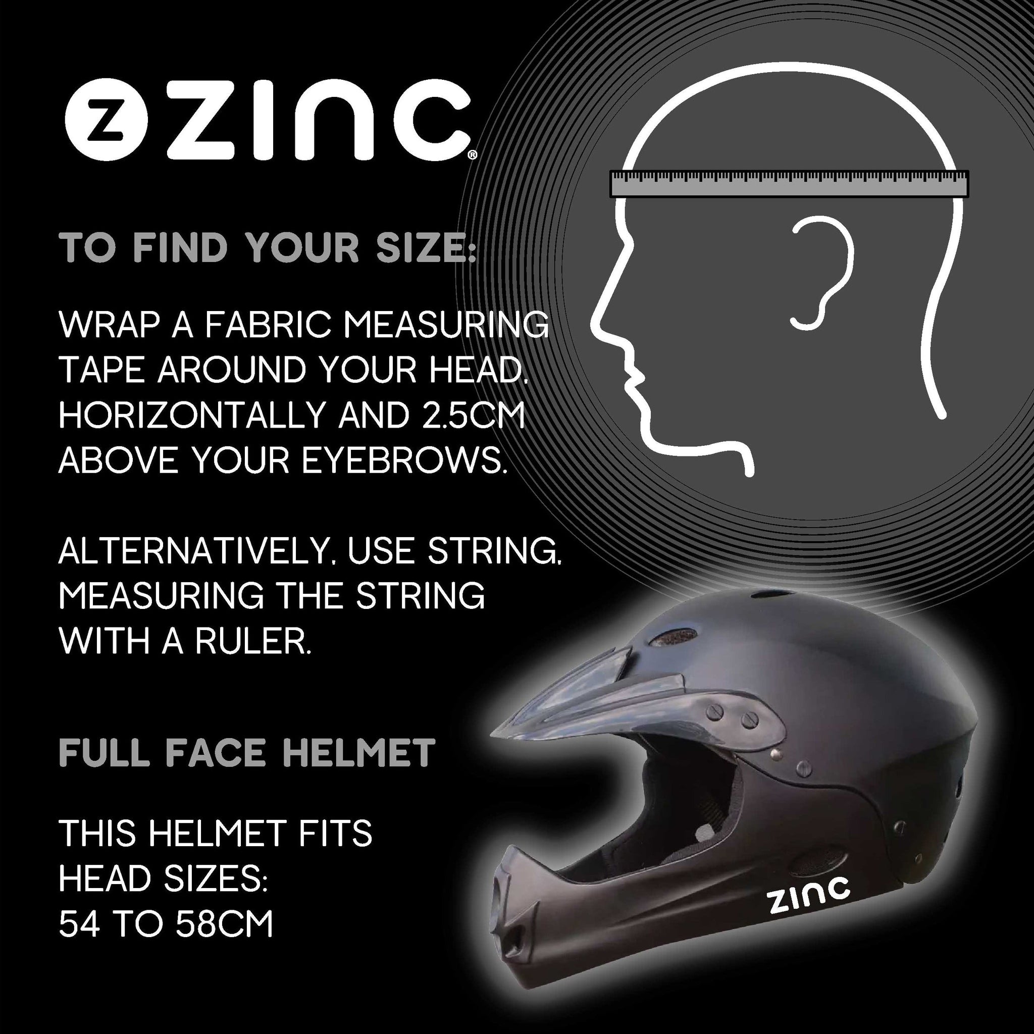 Shops zinc full face bike helmet