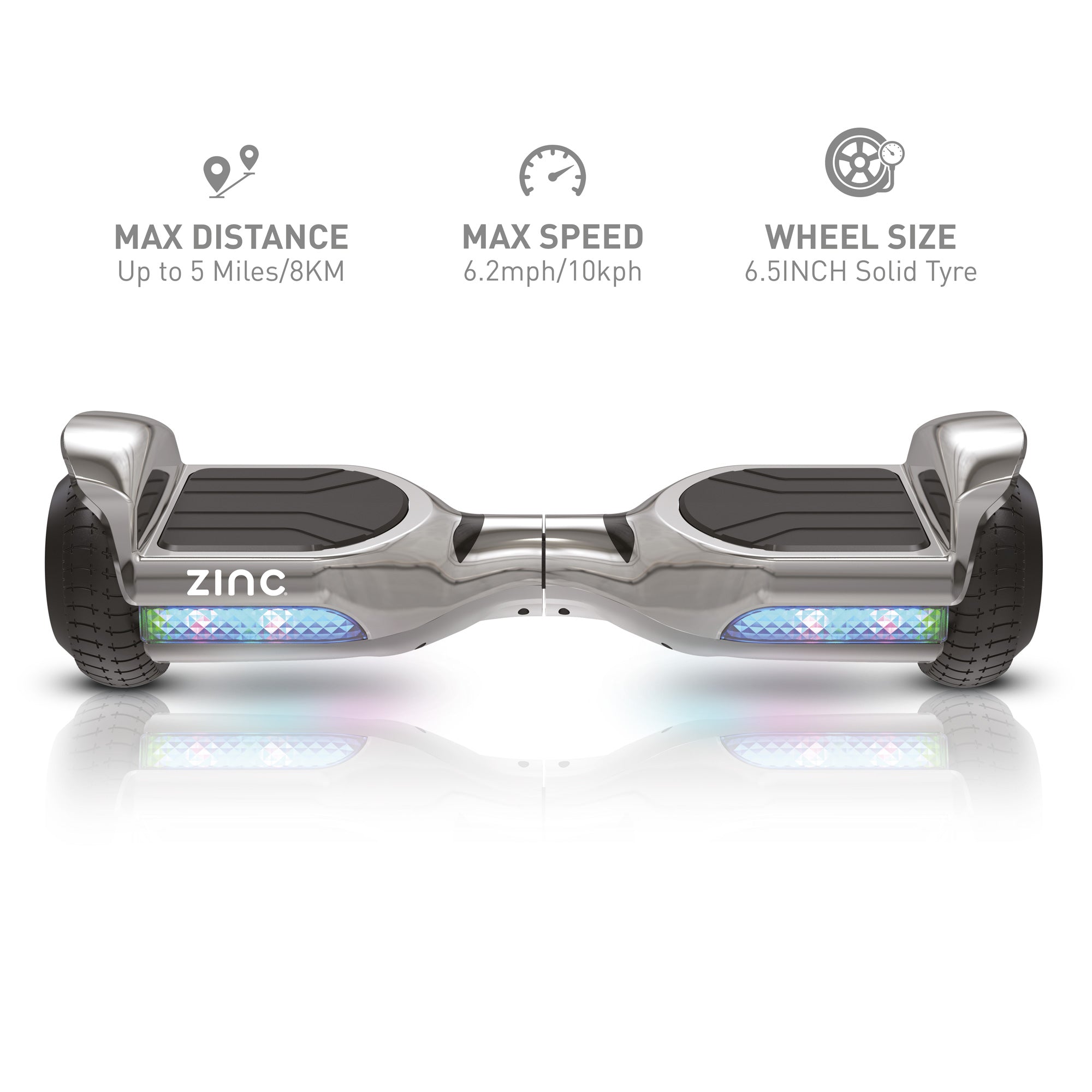 Hoverboard with built-in Bluetooth speaker for wireless music streaming and enhanced riding experience
